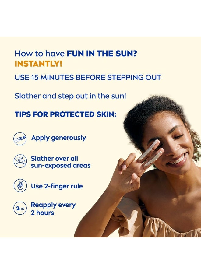 نيفيا كريم نيفيا صن للوجه للتحكم في لمعان البشرة بعامل حماية SPF 50 (50 مل)، كريم واقي من الشمس يحمي من أشعة UVA/UVB وشيخوخة الجلد المبكرة، واقي شمس مناسب للبشرة الحساسة للوجه. - Image 4